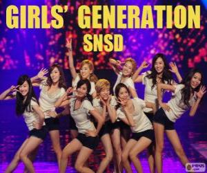 пазл Girls’ Generation SNSD, является Южной Кореи поп-группа